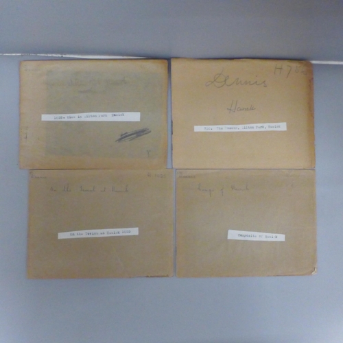 744 - A collection of original photographic negatives for UK postcards from the archives of E.T.W. Dennis ... 