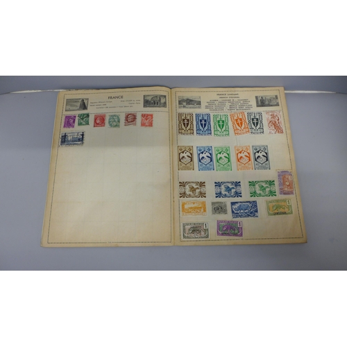 765 - A collection of stamps and postcards