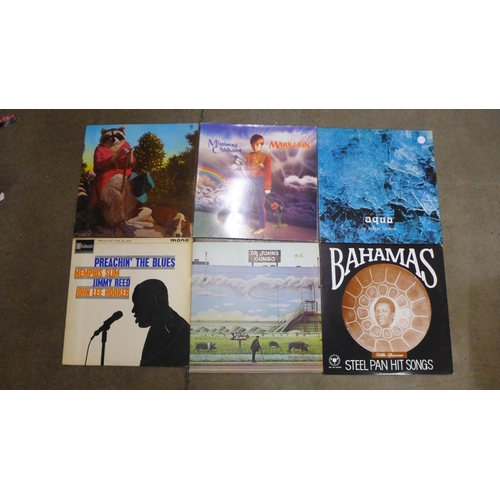 772 - Fifteen LP records, John Cale, Marillion, Edgar Froese, Memphis Slim, Dr. John, Little Sparrow, etc.