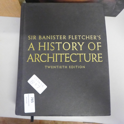 785 - Four books, Taschen-Leonardo da Vinci, Early English Furniture and woodwork by Cescinsky and Gribble... 