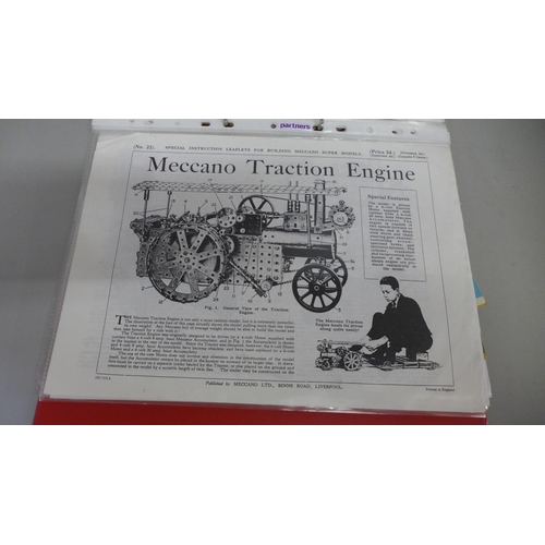 790 - A collection of pre-war Meccano plus Meccano magazines **PLEASE NOTE THIS LOT IS NOT ELIGIBLE FOR IN... 