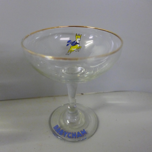 805 - A set of eight Babycham glasses **PLEASE NOTE THIS LOT IS NOT ELIGIBLE FOR IN-HOUSE POSTING AND PACK... 