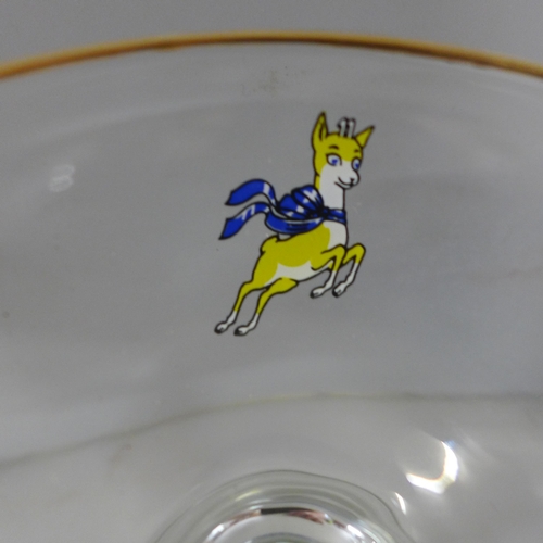 805 - A set of eight Babycham glasses **PLEASE NOTE THIS LOT IS NOT ELIGIBLE FOR IN-HOUSE POSTING AND PACK... 