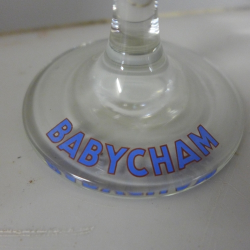 805 - A set of eight Babycham glasses **PLEASE NOTE THIS LOT IS NOT ELIGIBLE FOR IN-HOUSE POSTING AND PACK... 