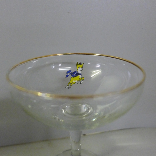 805 - A set of eight Babycham glasses **PLEASE NOTE THIS LOT IS NOT ELIGIBLE FOR IN-HOUSE POSTING AND PACK... 