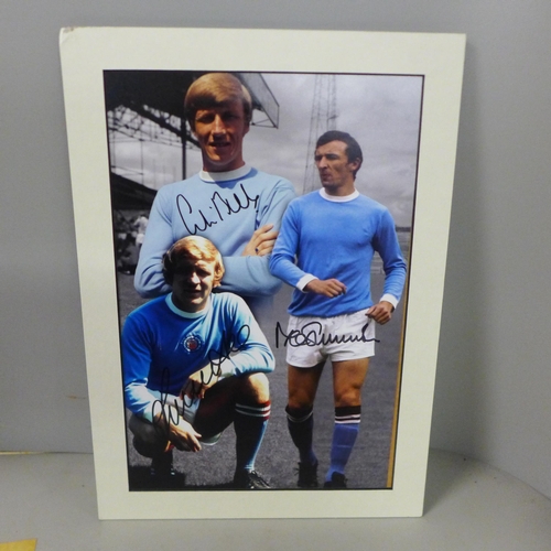 808 - Manchester City photographs by Bell, Summerbee,  Francis Lee and England Nobby Stiles and Geoff Hurs... 