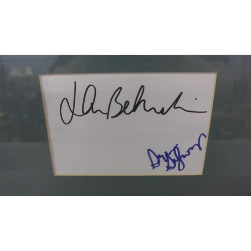 815 - Blues Brothers autographed display - John Belushi and Dan Akroyd