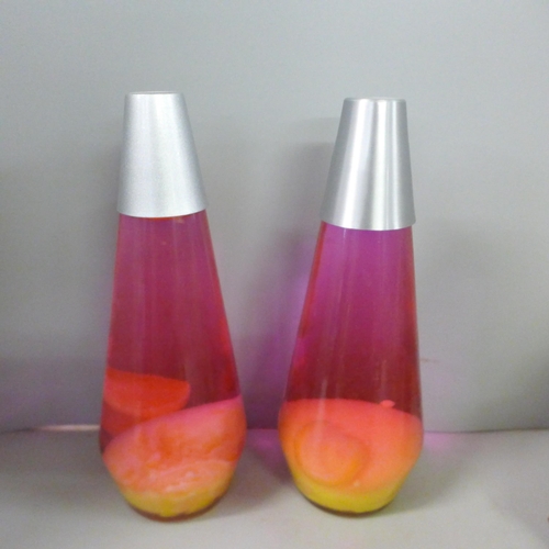 818 - Three lava lamps