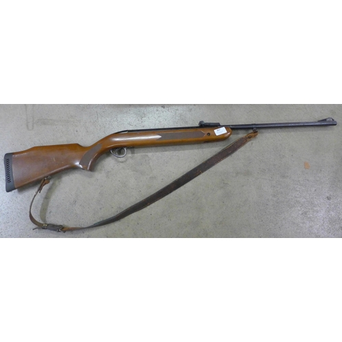 827 - A BSA Mercury S target shooting air rifle, .22 calibre