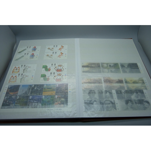 834 - Great Britain 2000-2007 unmounted mint commemoratives in stock book, high face value (more than 290 ... 