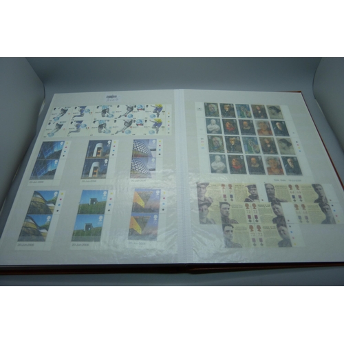 834 - Great Britain 2000-2007 unmounted mint commemoratives in stock book, high face value (more than 290 ... 