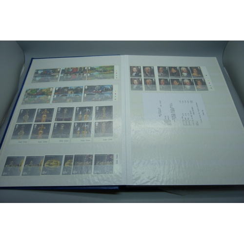 835 - Great Britain 2011-2014 unmounted mint commemoratives in stock book, high face value (more than 340 ... 