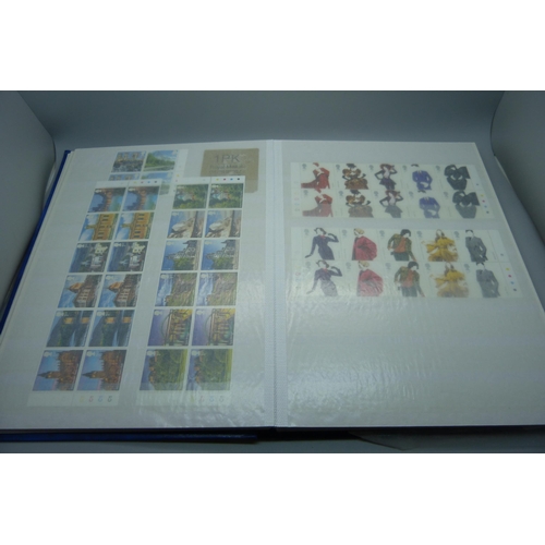 835 - Great Britain 2011-2014 unmounted mint commemoratives in stock book, high face value (more than 340 ... 