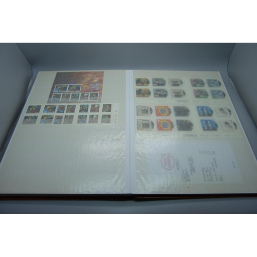 836 - Great Britain 2007-2010 unmounted mint commemoratives in stock book, high face value (more than 430 ... 