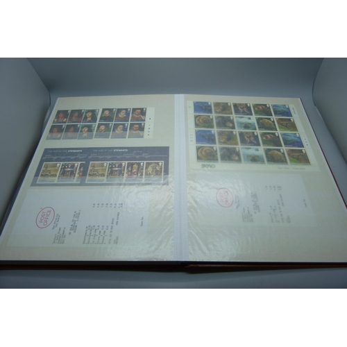 836 - Great Britain 2007-2010 unmounted mint commemoratives in stock book, high face value (more than 430 ... 