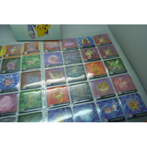 843 - A Pokemon Action Flipz album and cards, about 65 in total