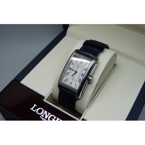 857 - A Longines Dolce Vita automatic wristwatch, with box and paperwork, (purchased January 2024)