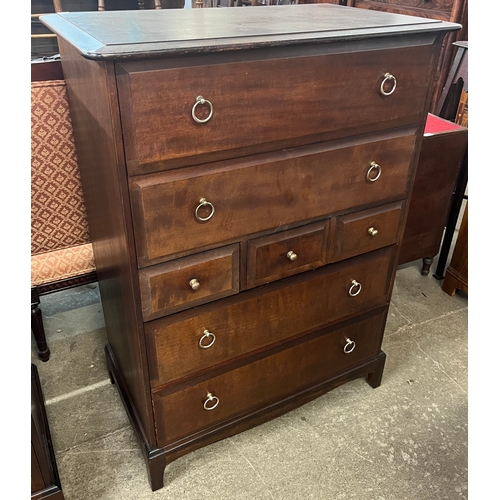 136A - A Stag Minstrel mahogany chest of drawers