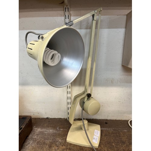 382 - A cream metal anglepoise desk lamp