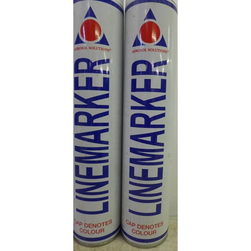 2020 - Five 750ml spray cans of line marker paint - white