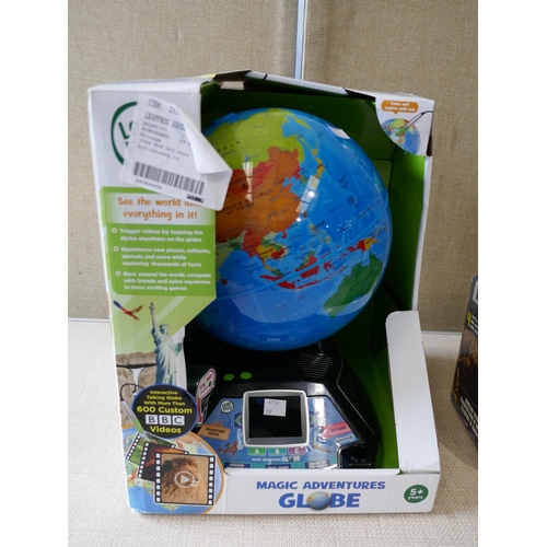 3022 - Leapfrog Adventures Magic Globe, Dino Hauler & 4 Dinos With Light and Sound *This lot is subject to ... 
