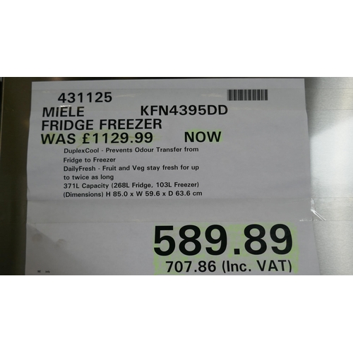 3036 - Miele fridge /freezer model no KFN 4395dd, RRP £1129.99 +vat (323-8) *This lot is subject to VAT