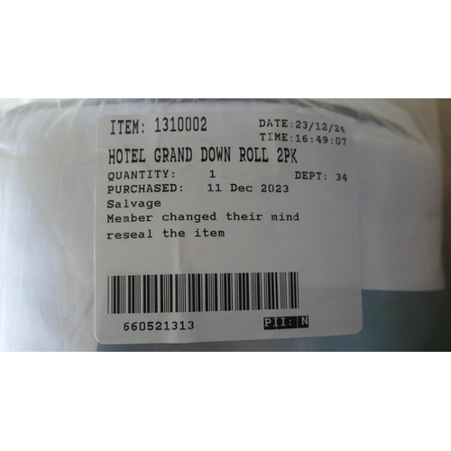 3046 - Hotel Grand Down Roll Jumbo Pillow (323-399) *This lot is subject to VAT