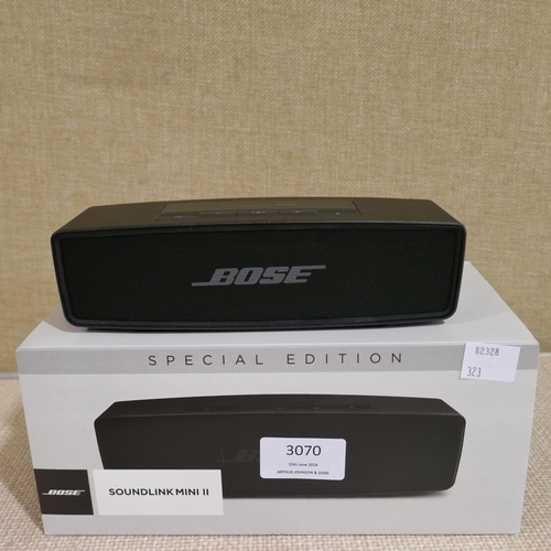 3070 - Bose Soundlink Mini 2 Se Black Wireless Speaker, Original RRP £129.99 + VAT (323-98) *This lot is su... 