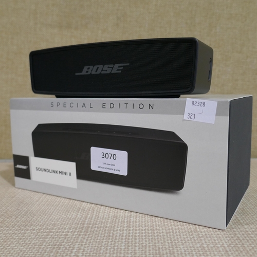 3070 - Bose Soundlink Mini 2 Se Black Wireless Speaker, Original RRP £129.99 + VAT (323-98) *This lot is su... 