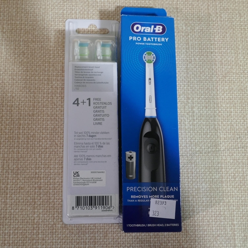 3074 - Oral-B Db5 B Toothbrush - (Device Only), Philips Brush Heads, Gillette Mach 3 Blades  (323-454,375,3... 