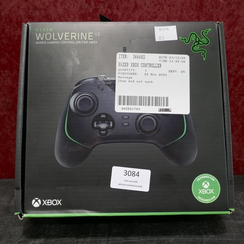 3084 - Razer Wolverine V2 Xbox Controller  (for Xbox X/S/One) (323-211) *This lot is subject to VAT