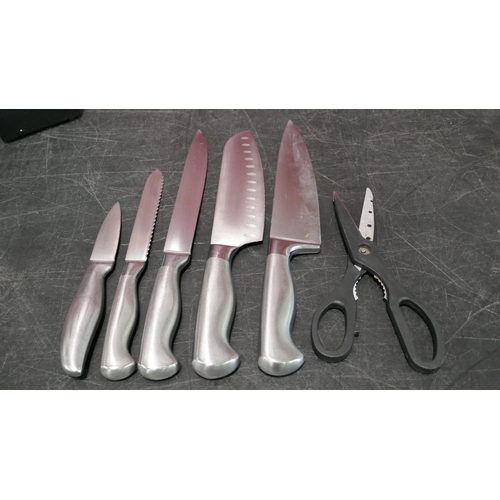 3085 - Sabatier Knives and Block - Incomplete (323-148) *This lot is subject to VAT