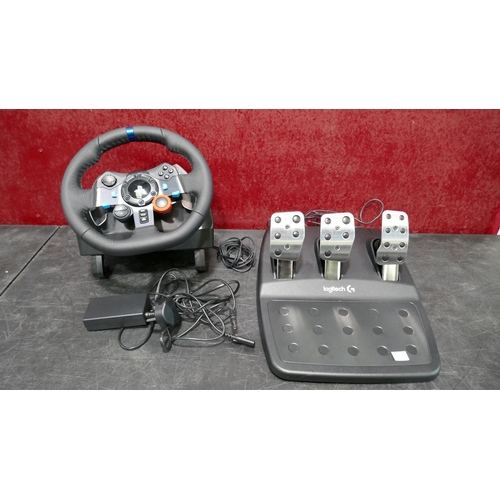 3106 - Logitech Playstation G29 Driving Force Steering Wheel And Pedals (for Ps5/Ps4 & Pc), Original RRP £1... 