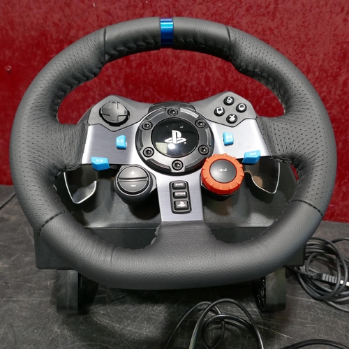 3106 - Logitech Playstation G29 Driving Force Steering Wheel And Pedals (for Ps5/Ps4 & Pc), Original RRP £1... 