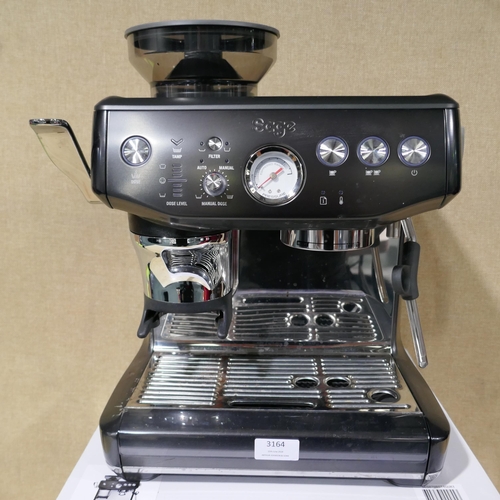 3164 - Sage Barista Impress Express Coffee Machine - Model Ses876Bst4Guk2, Original RRP £539.99 + VAT (323-... 