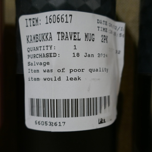 3175 - 6x Mixed Insulated Travel Mugs inc Hot1, Kambukka  (323-404-406) *This lot is subject to VAT