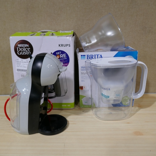 3177 - Krups Mini Me Anthricite Coffee Machine, Brita Maxtra Xl Style Jug (323-241,374) *This lot is subjec... 