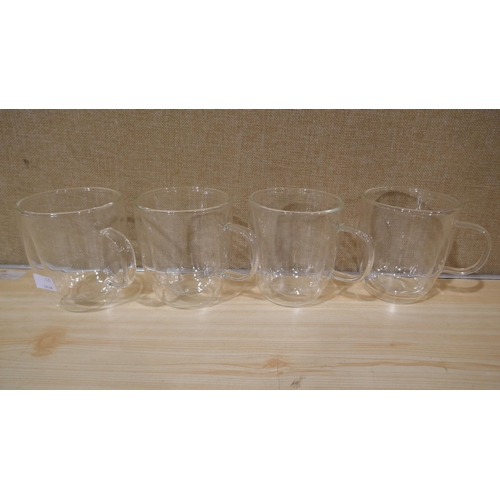 3186 - 4x Mesa Double Wall Mugs (323-420) *This lot is subject to VAT