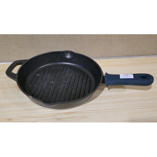 3189 - Tramontina Cast Iron Grill & Skillet(323-331) *This lot is subject to VAT