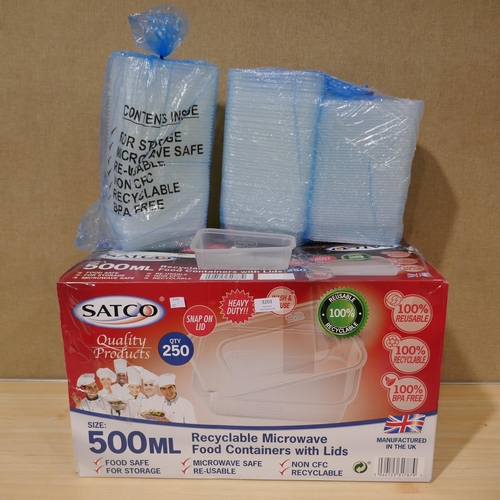 3203 - Satco  Plastic Take Away Containers (323-347) *This lot is subject to VAT