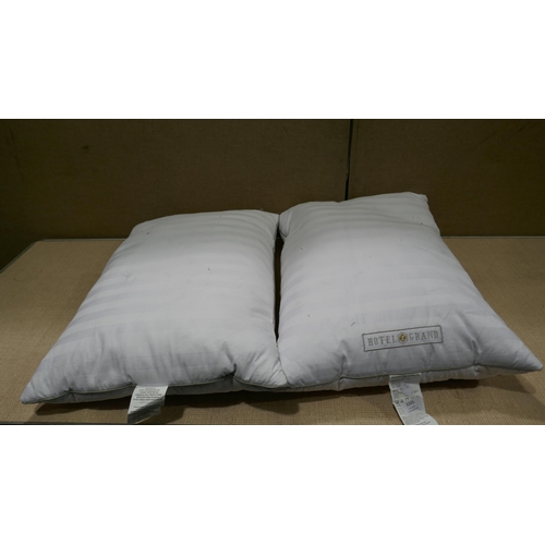 3265 - 2x Hotel Grand Down Roll jumbo Pillows (323-392) *This lot is subject to VAT