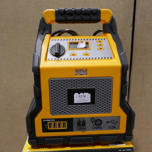 3274 - Cat Jump Starter - Model 1200 Ampcj1000Dxt  (323-184) *This lot is subject to VAT