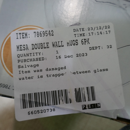 3300 - 5x Mesa Double Wall Mugs (323-415) *This lot is subject to VAT