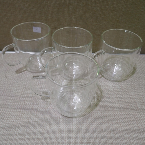 3301 - 4x Mesa Double Wall Mugs (323-419) *This lot is subject to VAT