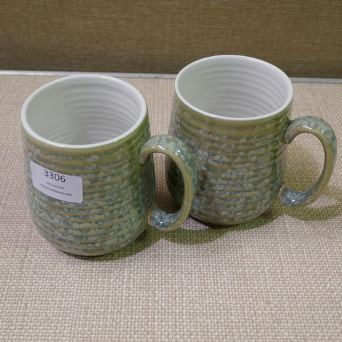 3306 - 5x Reactive Glaze Mugs (323-443) *This lot is subject to VAT