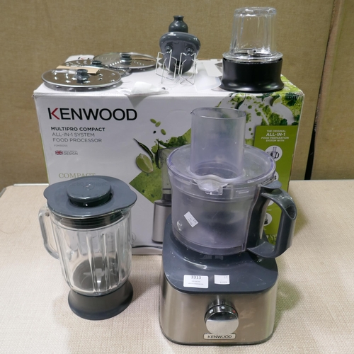 3313 - Kenwood Multipro Food Processor (323-157) *This lot is subject to VAT