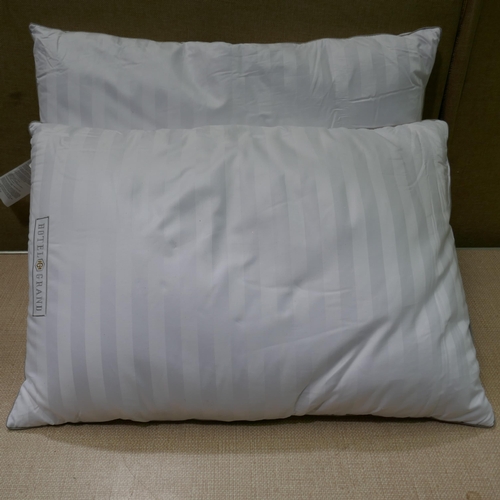 3314 - 2x Hotel Grand Down Roll jumbo Pillows   (323-390) *This lot is subject to VAT