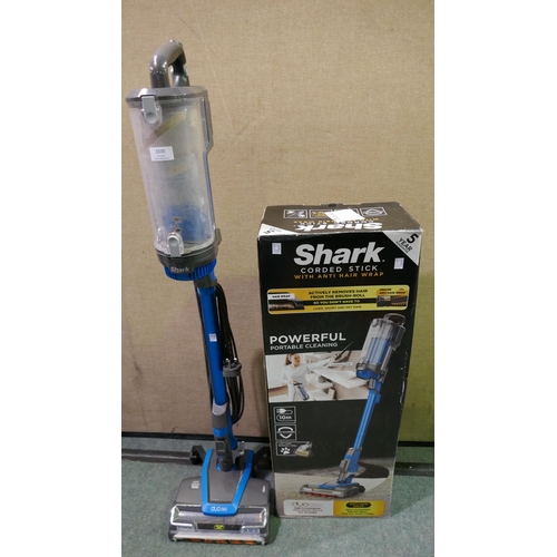 3330 - Shark Corded Stick Vacuum Cleaner - Model Hz400Ukt, Original RRP £149.99 + VAT (323-85) *This lot is... 