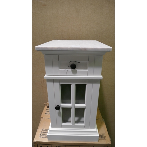 3333 - Tresanti Kerrigan Bedside Table With Marble Top , Original RRP £124.99 + VAT (323-103) *This lot is ... 