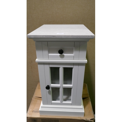 3334 - Tresanti Kerrigan Bedside Table With Marble Top , Original RRP £124.99 + VAT (323-104) *This lot is ... 